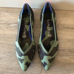 Rothys Camo-Print Flats